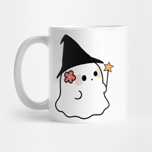 Witchy Ghost with flower pin Mug